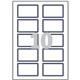 Avery Self-Adhesive Name Badge 80x50mm White/Blue (Pack 200) L4787-20