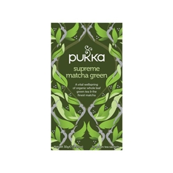 Pukka Supreme Matcha Green Organic Herbal Tea Bags (Pack of 20) P5056SE