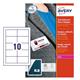 Avery Self-Adhesive Name Badge 80x50mm White/Blue (Pack 200) L4787-20