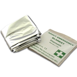 Foil Space Blanket Childrens Size - 120cm x 90cm -