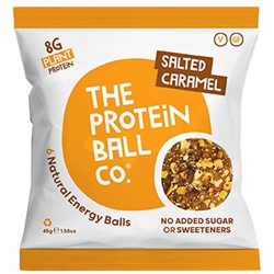 THE PROTEIN BALL CO - PLANT PROTEIN - SALTED CARAMEL - 10X45G