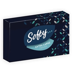 1 x Softy Extra Large 2 ply Tissues (100 Sheets Per Box)