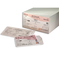 Undyed 3/0 usp 1x70cm 3/8 circle cutting needle precision cut - Box of 24