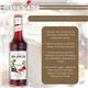 Monin Grenadine Coffee Syrup 700ml (Glass)