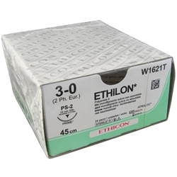Ethilon Suture Cutting P Needle: 26mm 45cm Black 3-0 2 x 36