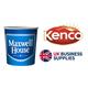 Kenco In-Cup Maxwell House White 25's 76mm Paper Cups