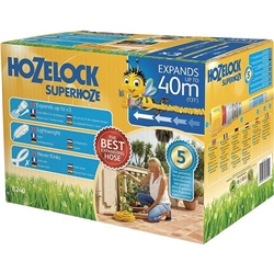 Hozelock 40m Superhoze Expanding Hosepipe Yellow & Grey {8240}