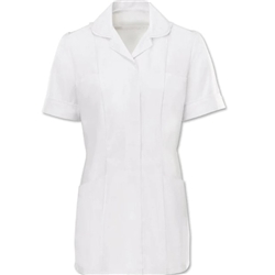 Women's Epaulette Tunic - White, White Trim - Size 8