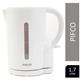 White 1.7 Litre 2200W Cordless Jug Kettle PIFCO