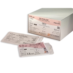 Undyed 4/0 usp 1x45cm 3/8 circle cutting needle - Box of 24 