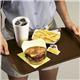 Fixtures Brown Plastic Fast Food Serving Tray {34cm x 26cm}