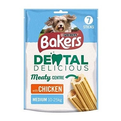 Bakers Dental Delicious Chicken Medium 200G 7 Sticks