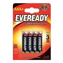 Eveready AAA Super Heavy Duty Pack 4's - PACK (12)