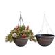 Fixtures Copper Large Hanging Basket 37cm x 20cm