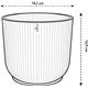 Elho Vibes Fold Round 14cm Display Pot BUTTER YELLOW