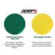 Janit-X Abrasive Sponge Back Large Green Scourer Pack 10's