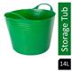 Gorilla Flexi Tub Green 14 Litre