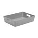 Wham Grey Rectangular Studio Basket 5.01 6 Litre