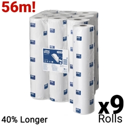 Tork Couch Roll Advanced White 2 Ply - Case of 9 Rolls - 48cm x 56m