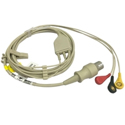 ECG Leadwire for Creative PC-3000 & PC-900PRO Monitors, 3 Lead, 3.7m