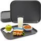 Fixtures Black Plastic Fast Food Serving Tray {34cm x 26cm}