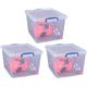 Really Useful Clear Plastic (Nestable) Storage Box 33.5 Litre