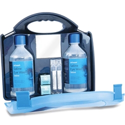 Double Eye Wash Station complete -  Standard Blue in Aura Box 