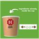 Kenco In-Cup Pure Gold Black 76mm Paper Cups 25's