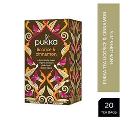 Pukka Tea Organic Licorice & Cinnamon Envelopes 20's - PACK (4)
