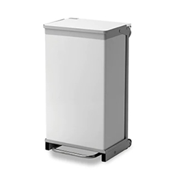Hands Free,Rust Free & Silent Closing, Removable body bin - 75 Litres - White RE