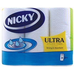 Nicky Ultra Kitchen Towel 3 Pack
