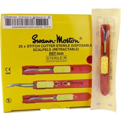 Stitch Cutter Retractable Scalpel box of 25 