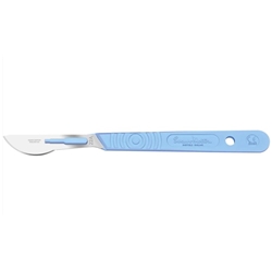 Sterile Disposable Scalpel - Blade No. 22A w/ Handle - Pack of 10