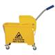 Yellow Colour Coded Wheeled Mop Bucket & Wringer 17L