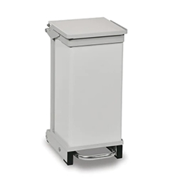Hands Free, Rust Free & silent closing, Removable body bin - 20 Litres - White R