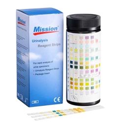 Mission Urinalysis Reagent 10 Parameter Strips