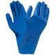 Ansell Versatouch 87-195 Latex Gloves 1Pr Blue M AN87-195M