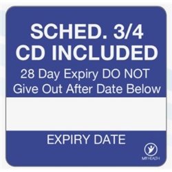 Scheduled Cd Included 38X38Mm Labels SCIL