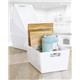 Wham White Rectangular Studio Basket 4.02 3.9 Litre