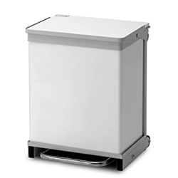 Hands Free & Silent closing, Removable body bin - 50 Litres - White