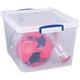 Really Useful Clear Plastic (Nestable) Storage Box 33.5 Litre
