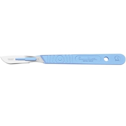 Sterile Disposable Scalpel - Blade No. 21 w/ Handle - Pack of 10