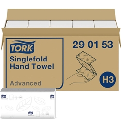 TORK  2 ply hand towels - 15 sleeves of 300 - 4500 per case