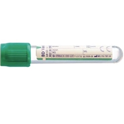 BD Vacutainer® Plastic Lithium Heparin tube Green Hemogard™ Closure, 4ml