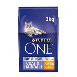 Purina ONE Coat & Hairball Dry Cat Food Chicken 2.8kg