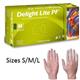Aurelia DELIGHT Clear Powder Free SMALL Vinyl Gloves 100's - PACK (10)