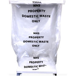 Clear - Medium Duty Domestic Waste Bag - Large 90L - Roll of 50