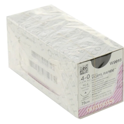 Coated VICRYL rapide Suture: 18mm 75cm undyed 4-0 1.5 (x12)C