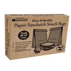 ECO Paper Sandwich & Snack Bags 25pk