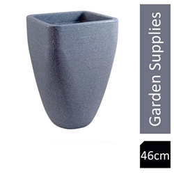 Strata Granite Square Top Round Base Planter 46cm {GN562}